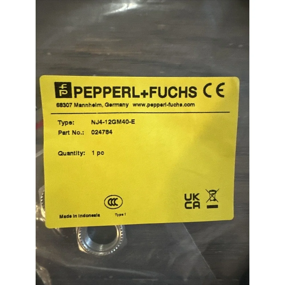Pepperl+Fuchs Inductive Sensor 024784‎ Initiator NJ4-12GM40-E